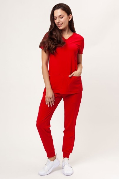 Women's Heartsoul Break on Through scrub jogger trousers red-6