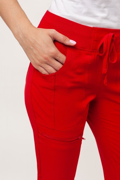 Women's Heartsoul Break on Through scrub jogger trousers red-3