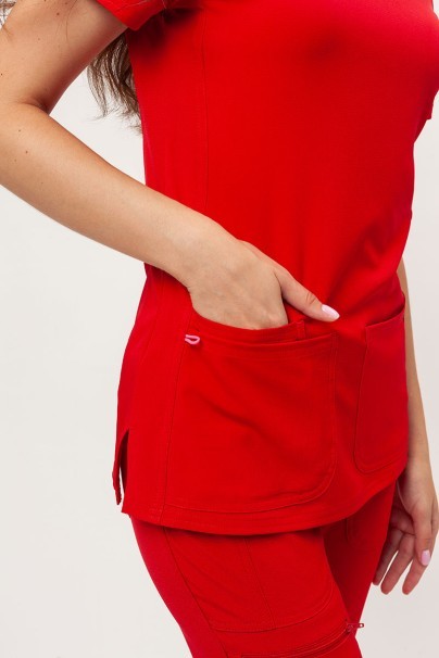 Women's Heartsoul Break on Through V-neck scrubs set red-5