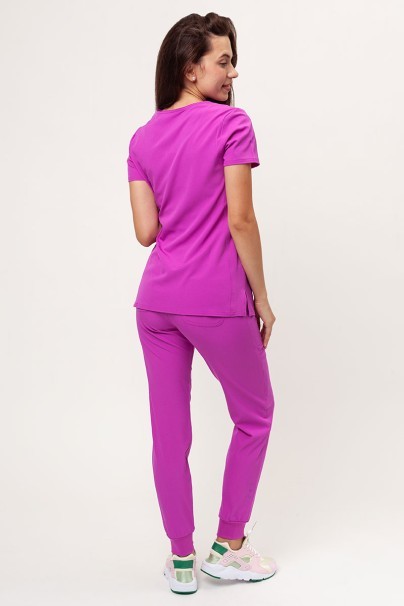 Women's Heartsoul Break on Through V-neck scrubs set violet-2