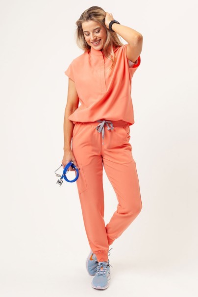 Women's Uniforms World 518GTK™ Avant Phillip On-Shift scrub trousers salmon orange-4