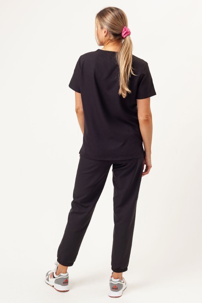 Women's Cherokee Ultra V-neck scrub top black-5