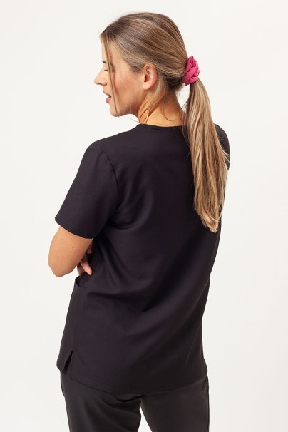 Women's Cherokee Ultra V-neck scrub top black-2