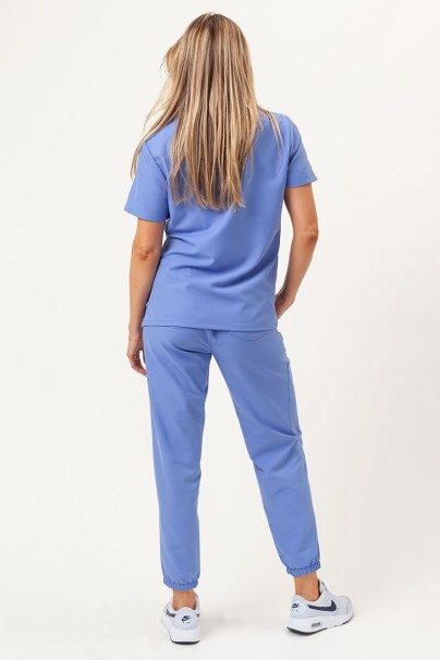 Women's Cherokee Ultra V-neck scrub top ceil blue-6