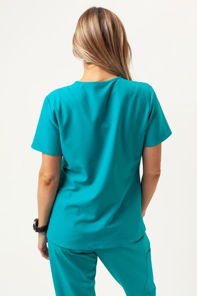 Women's Cherokee Ultra V-neck scrub top teal blue-2