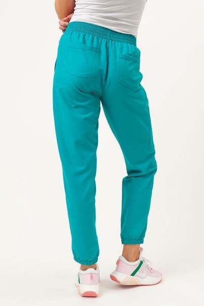 Women's Cherokee Ultra scrub jogger trousers teal blue-3