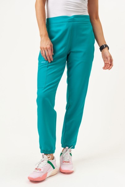 Women's Cherokee Ultra scrubs set (V-neck top, Jogger trousers) teal blue-7