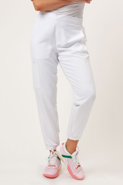 Women's Cherokee Ultra scrub jogger trousers white-3