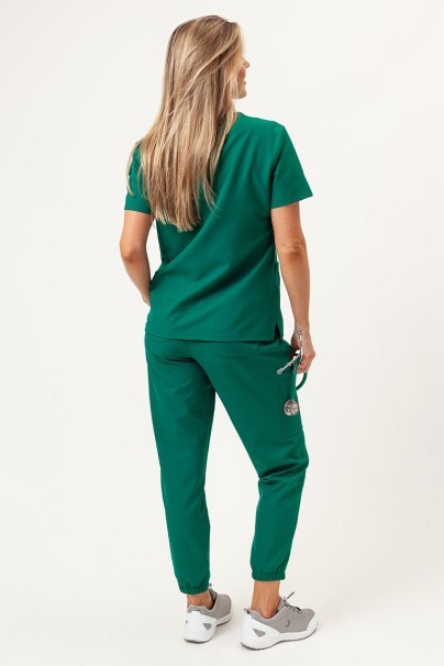 Women's Cherokee Ultra V-neck scrub top hunter green-6