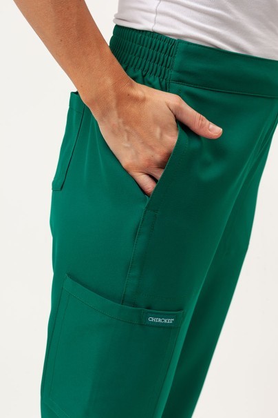 Women's Cherokee Ultra scrub jogger trousers hunter green-5