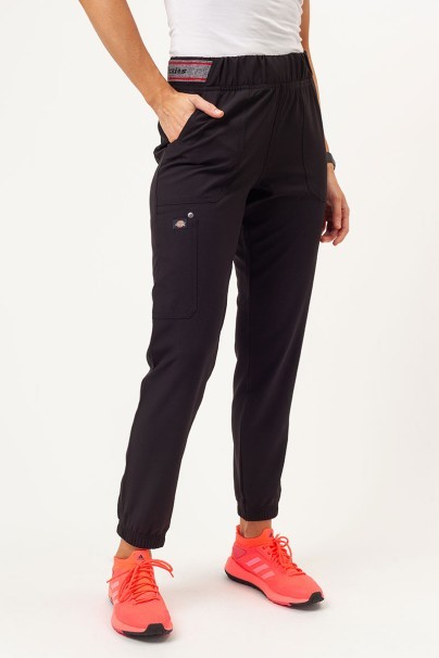 Women's Dickies EDS NXT scrubs set (V-neck top, Jogger trousers) black-9