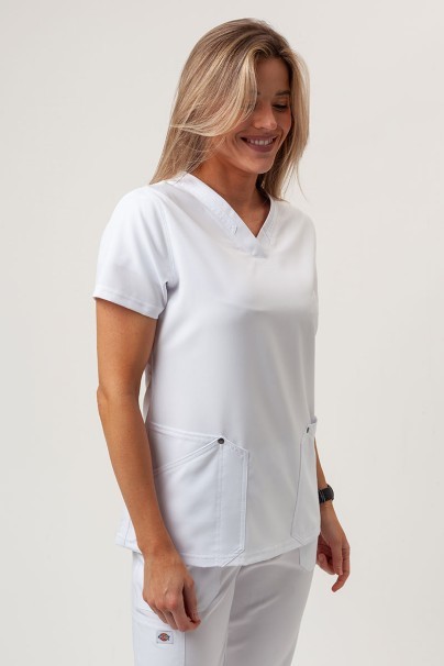 Women's Dickies EDS NXT V-neck scrub top white-2