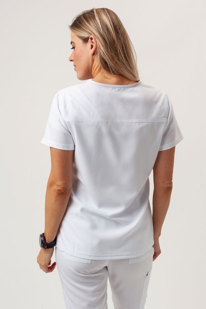 Women's Dickies EDS NXT V-neck scrub top white-3