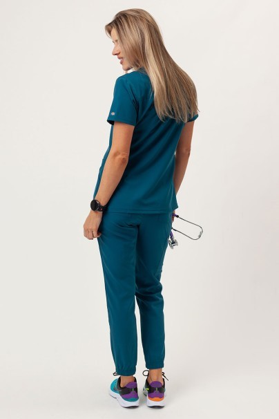 Women's Dickies EDS NXT scrubs set (V-neck top, Jogger trousers) caribbean blue-1