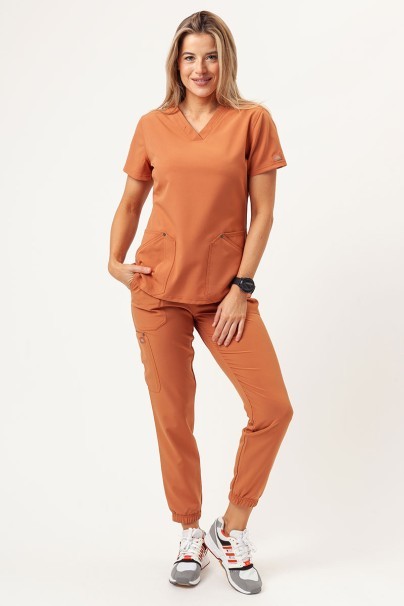 Women's Dickies EDS NXT V-neck scrub top ginger-2