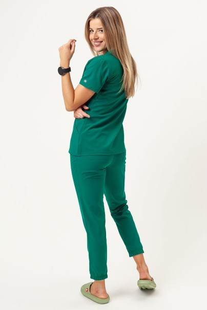 Women's Dickies EDS NXT V-neck scrub top hunter green-6