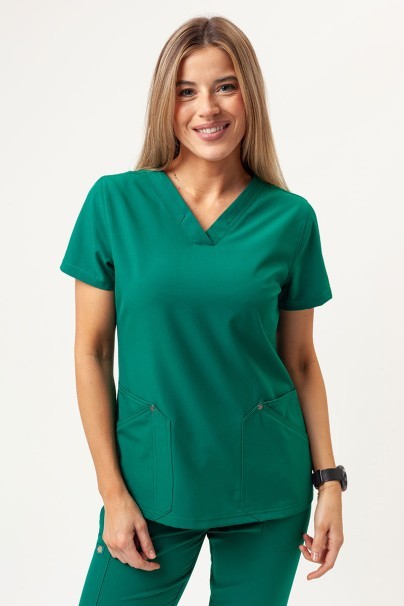 Women's Dickies EDS NXT scrubs set (V-neck top, Jogger trousers) hunter green-2