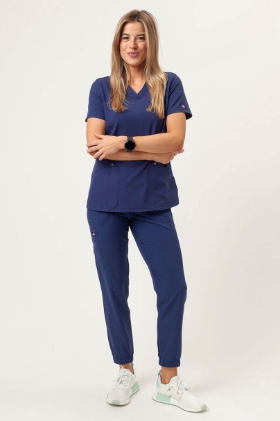 Women's Dickies EDS NXT V-neck scrub top navy-5