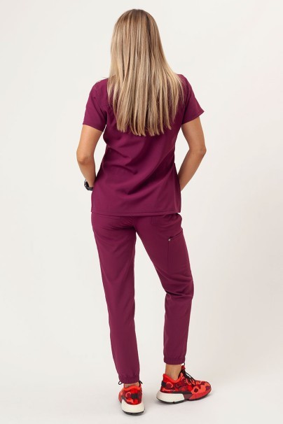 Women's Dickies EDS NXT V-neck scrub top wine-8