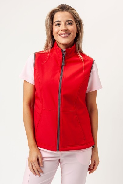 Women's softshell vest Malfini Vision red-6