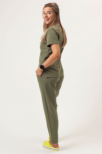 Women's Sunrise Uniforms Premium Aura scrub top olive-5