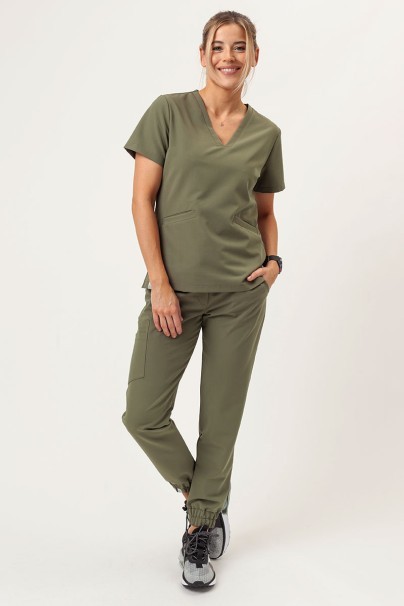 Women's Sunrise Uniforms Premium Vibe scrub jogger trousers olive-6