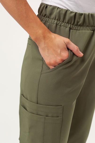 Women's Sunrise Uniforms Premium Vibe scrub jogger trousers olive-3