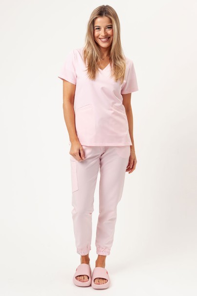 Women's Sunrise Uniforms Premium Vibe scrub jogger trousers blush pink-6