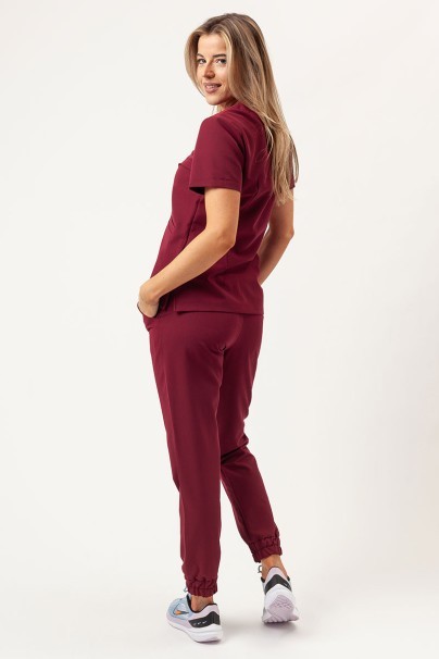 Women's Sunrise Uniforms Premium Vibe scrub jogger trousers plum-7