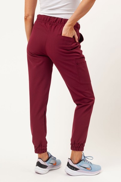 Women's Sunrise Uniforms Premium Vibe scrub jogger trousers plum-3