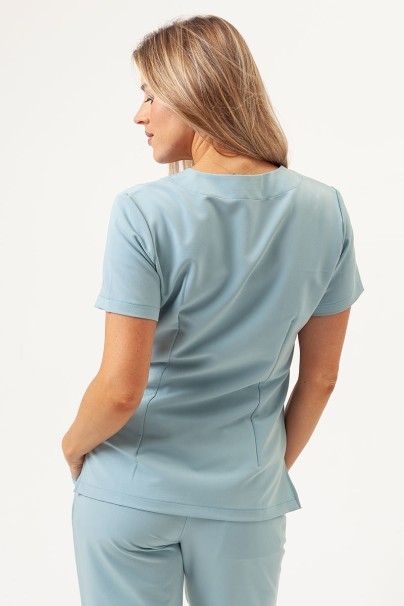 Women's Sunrise Uniforms Premium scrubs set (Aura top, Vibe jogger trousers) aqua-3