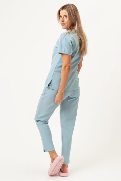 Women's Sunrise Uniforms Premium scrubs set (Aura top, Pride trousers) aqua-2