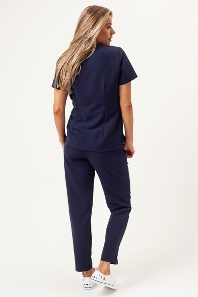 Women's Sunrise Uniforms Premium scrubs set (Aura top, Pride trousers) navy-2