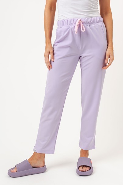 Women's Sunrise Uniforms Premium scrubs set (Aura top, Pride trousers) lavender-6