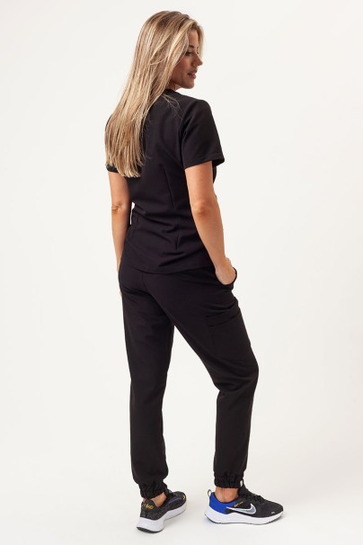 Women's Sunrise Uniforms Premium Vibe scrub jogger trousers black-7