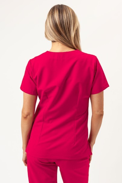 Women's Sunrise Uniforms Premium Aura scrub top raspberry-5