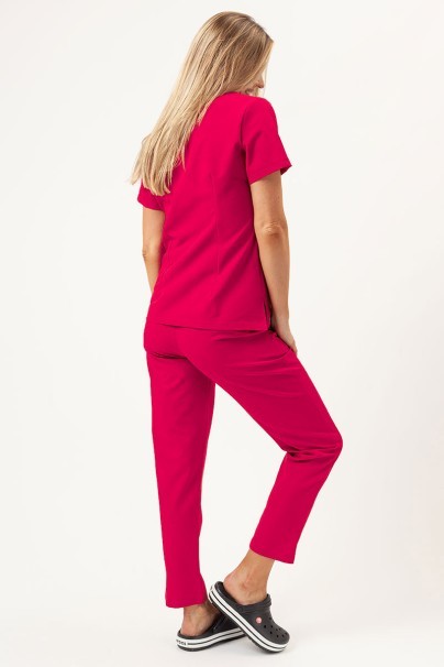 Women's Sunrise Uniforms Premium Aura scrub top raspberry-4