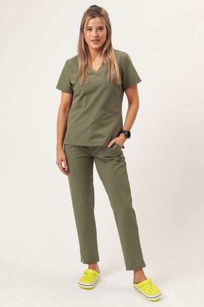 Women's Sunrise Uniforms Premium Pride scrub trousers olive-2