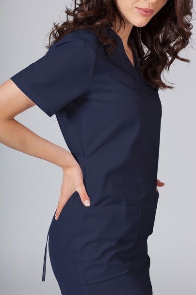 Women’s Sunrise Uniforms straight scrub dress navy-3