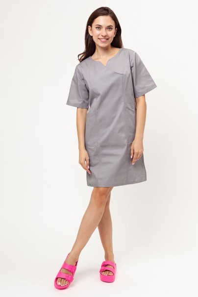 Women’s Sunrise Uniforms classic scrub dress pewter-1