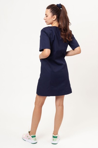 Women’s Sunrise Uniforms classic scrub dress navy-2