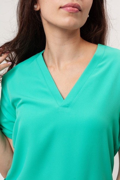 Women's Velilla Microfiber scrub top mint-2