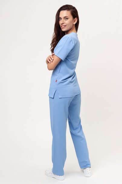 Women's Velilla Microfiber scrub top blue-6