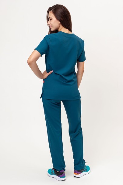 Women's Velilla Microfiber scrub top caribbean blue-5