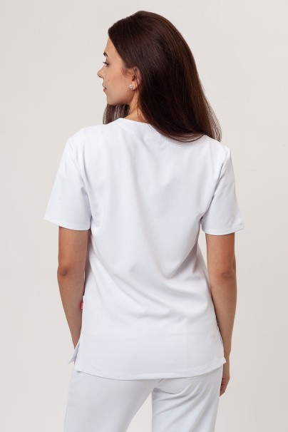 Women's Velilla Microfiber scrub top white-1