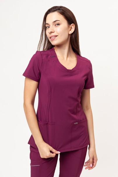 Women's Cherokee Infinity (Jogger trousers) scrubs set wine-2