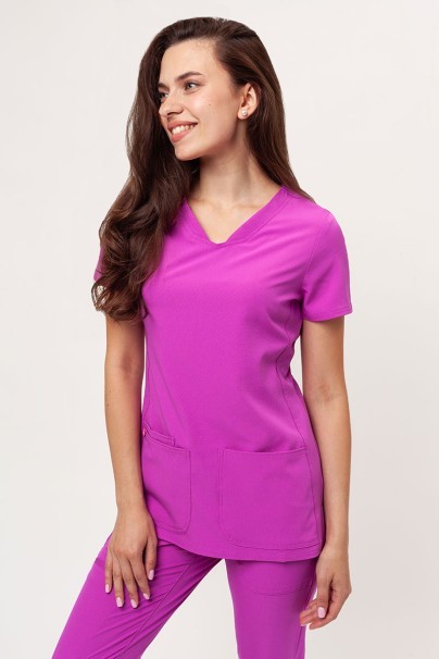 Women's Heartsoul Break on Through V-neck scrubs set violet-2