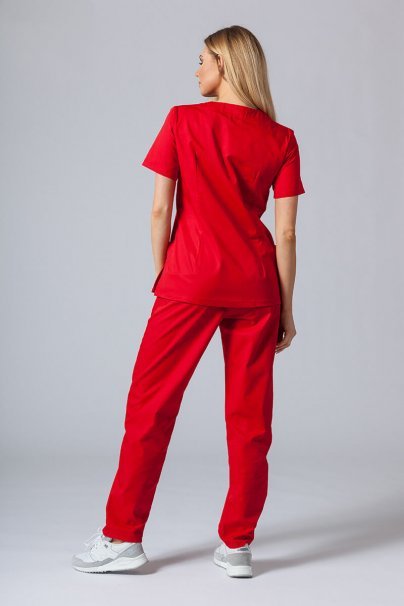 Women's Sunrise Uniforms Basic Classic scrubs set (Light top, Regular  trousers) hot pink