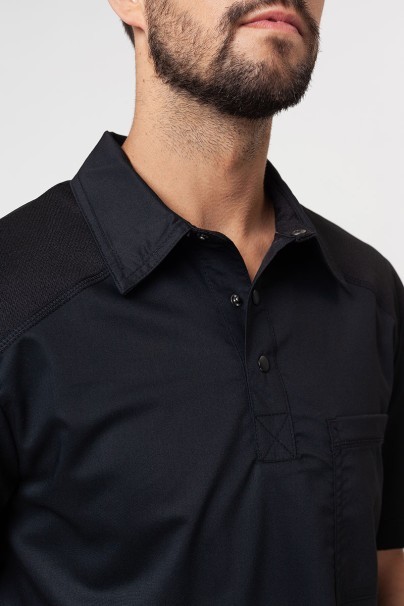 Men's Cherokee Revolution Active Men Polo scrub top black-2