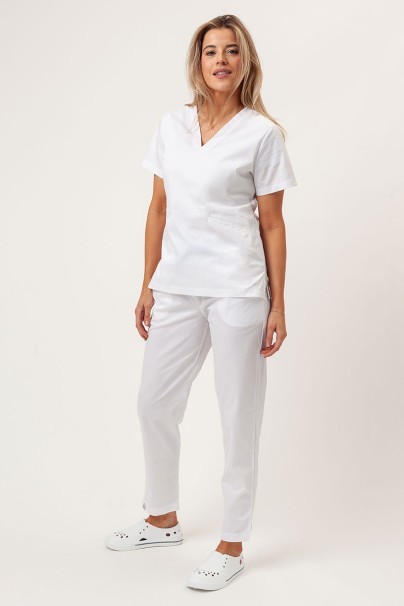 Women's Sunrise Uniforms Premium Aura scrub top white-2